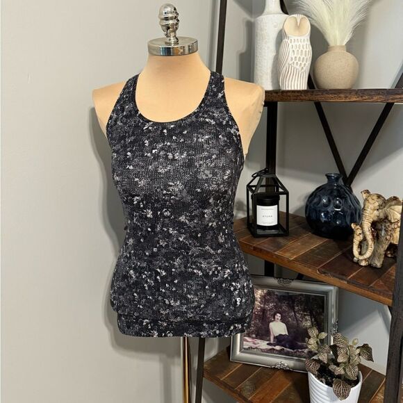 Lululemon Cool Racerback Nulu Equalized Multi Print Tank Top Women’s SIZE 2 - Picture 2 of 9
